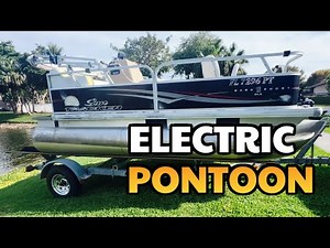 Pontoon Boat Electric Motor Newport Vessels 46lb. Remote Steering And Speed