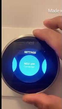 Can not get enter key ?? nest 3rd generation thermostat