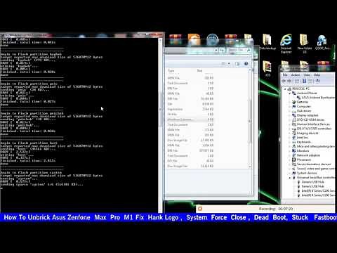 How to unbrick, flash firmware Asus Zenfone Max Pro M1 X00TD ZB602KL