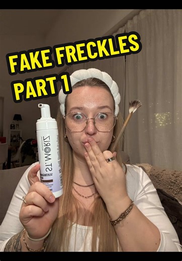 Self Tan Fake Freckles 😱 #fakefreckles #selftan #failvideo #foryoupagе #viralvideos