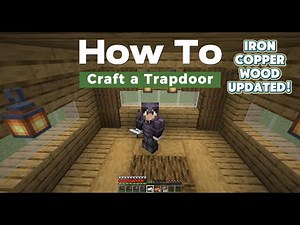 How to Craft a Trapdoor in Minecraft Java (Wood, Copper, Iron Included)