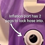 4-in-1 Electric Balloon Pump for All Balloons, Inflatables, and Sports Balls, Triple Inflating Ports for Latex Foil 260q Mylar Balloon, Inflator Deflator for Air Beds Pool Floats Yoga Balls