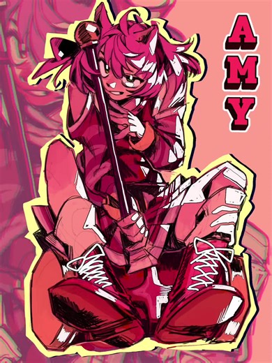 Amy Rose Human Fan Art – Sonic Inspired Digital Art