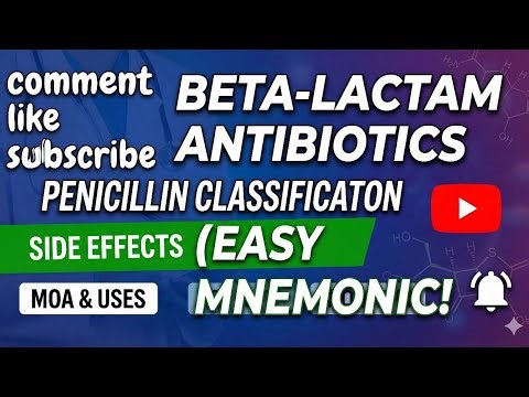 Stop Confusing Antibiotics! Beta-Lactams & Penicillins Explained | Mnemonics, Classification & MOA