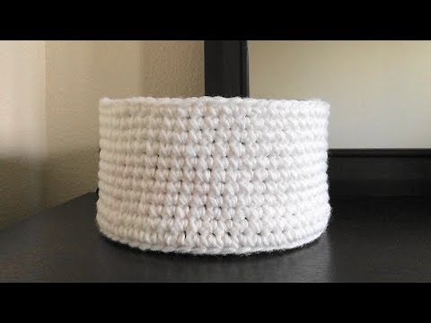 How To Crochet A Storage Basket, Lilu's Handmade Corner Video # 147