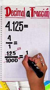 How do you convert a decimal number to a fraction? ✨