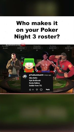 Poker Night 3 Roster Revealed 💀 (meme)