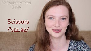 7.5K views · 1.6K reactions | Scissors Make a sentence below using the word ‘scissors’!  Noun: a device used for cutting materials such as paper, cloth, and hair, consisting of two sharp blades that are joined in the middle, and two handles with holes to put your fingers through (I need to buy some new scissors because these ones are blunt). | Pronunciation with Emma | Facebook