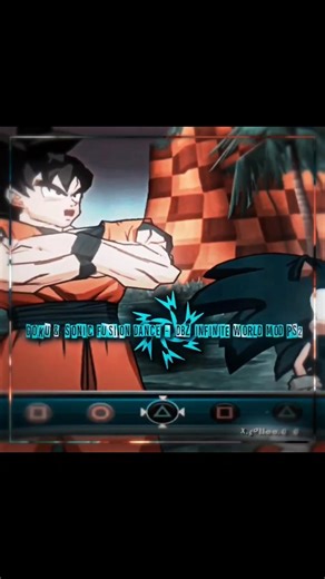 "Goku & Sonic Fusion Dance - DBZ INFINITE WORLD MOD PS2🌀" #goku #sonic