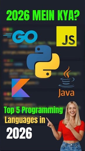 Top 5 Coding Languages to learn in India 2026 🇮🇳 #shorts #coding #programming #codingshorts