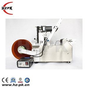 [Hot Item] Semi Automatic Round Glass Bottle Adhesive Label Printing Machine