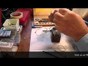 Stripped Screw Eyeglass Repair - Tapping new threads