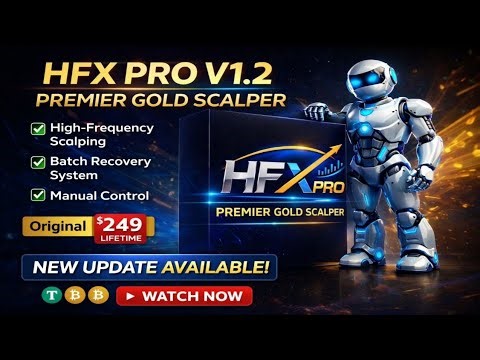 💎 HFX PRO V1.2 – Premier Gold Scalper EA | Professional XAUUSD MT4 EA | No DLL