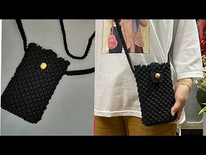 Macrame Phone Bag Tutorials | Basic Macrame | DIY Macrame