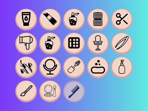 Beauty Instagram Highlight Covers Set Story Icons Customizable Aesthetic Social Media Branding Custom Beauty Highlight Covers Instagram - Etsy