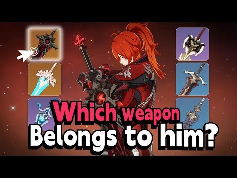 Which weapon is the canon one for each genshin character?