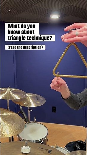 What do you know about triangle technique? #percussion #drumtechnique #recording #strajkstudios