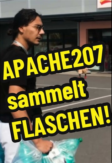 Apache207 sammelt Flaschen für sein erstes Musikvideo!😳#apache207 #musikvideo #lowbudget #armut #abitur