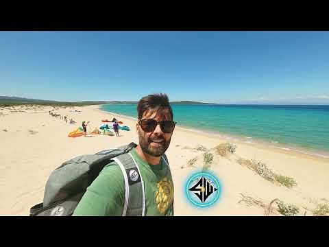 Kitesurf spiaggia di Porto Pollo [ 4K ] Italia - Sardegna World