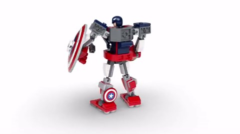 LEGO Marvel Avengers Classic Captain America Mech Armor 76168 Collectible Toy (121 Pieces)