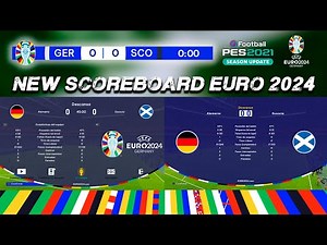 Nuevo Marcador UEFA EURO 2024 Actualizado HD / New Scoreboard UEFA Euro 2024 / TUTORIAL / PES 2021 🔥