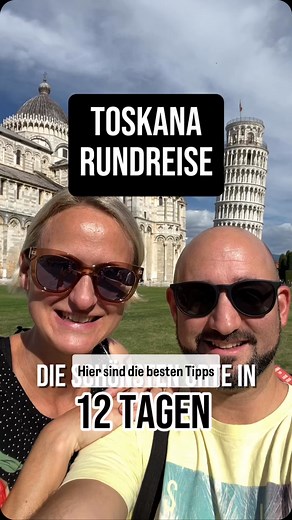 Hier sind die besten Tipps für deine ultimative Rundreise durch die Toskana! Start in Lucca – erkunde eine der besterhaltenen Stadtmauern Europas mit dem Rad und steig auf den Guinigiturm. Oben wachsen echte Bäume – mega Fotospot! Pisa wartet mit dem Klassiker: dem Schiefen Turm. Geheimtipp? Der Blick vom Café im Dom-Museum – ganz ohne Menschenmassen. In Volterra wirst du staunen: eine unserer Lieblingsstädte! Alte Gassen, Top-Ausblick und das Etruskermuseum – Geschichte zum Anfassen. Weiter geh