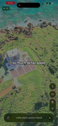 Exploring the Details of Epstein's Island on Apple Maps