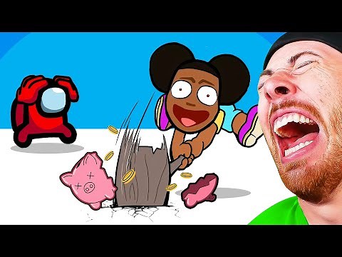 MINI Crewmate VS Amanda The Adventurer?! FUNNY AMONG US ANIMATIONS!
