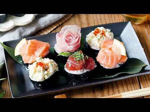 【おつまみのっけ寿司】父の日のおもてなしに♪にぎらずに作れる簡単お寿司！
