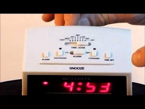 AcuRite 13001 Intelli-Time Electric Digital Alarm Clock