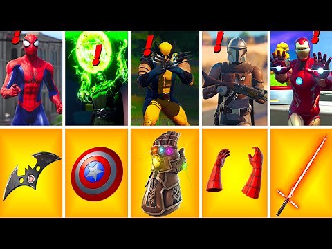 Evolution of ALL Bosses & Mythic Weapons! - Fortnite