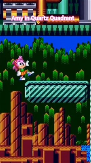 Amy in Quartz Quadrant #soniccd #sega #sonicteam #amyrose #sonicorigins #shorts