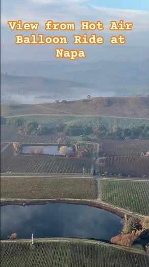 Hot Air Balloon Ride Over Napa Valley 🎈✨ | Sunrise Magic #hotairballoon #napavalley