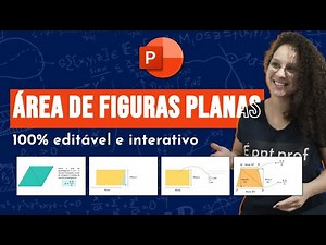 Área de figuras planas no PowerPoint - Geometria plana