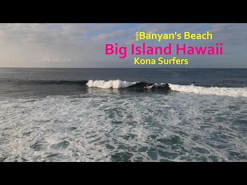 surfing @ Banyans beach Kona, Hawaii