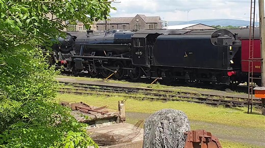 A little shunting video from Steam Town Carnforth (West Coast Railways) 06.06.2025. 8f 48151 & Merchant Navy 35018 just about visible being repositioned by 08678 in wcr maroon https://youtu.be/45clrT6Sgn8 #trains #trainspotting #railway #class08 #steamlocomotive #westcoastrailways #steamtown #railwaydepot | North West Trains
