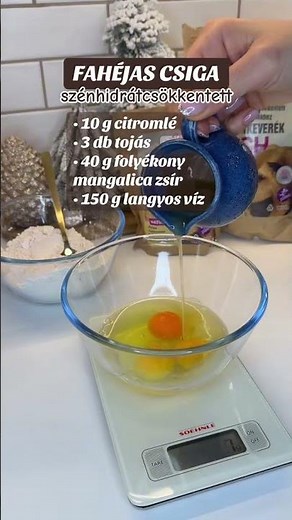 Fahéjas csiga (szénhidrátcsökkentett)