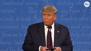 President Trump mocks Joe Biden for wearing masks all the time during debate