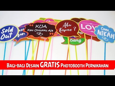 Cara Membuat Properti Photobooth untuk Acara Pernikahan