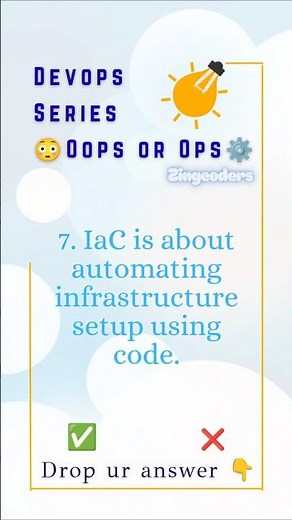 Q7: What is IaC? | Automating Infrastructure Setup Using Code | #ZINGCODERS