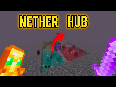 HOW I BUILD THA NETHER HUb in mincraft........