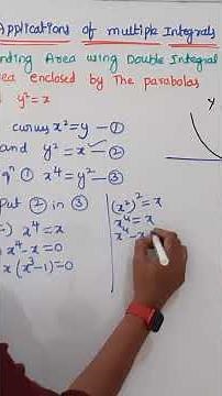 Multiple Integrals Very Important Questions Applications of Multiple I007