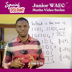 Maths Made Fun and Visual: Watch Your Child Succeed as the Best Teacher Explains 360 Past Junior WAEC Questions in Video Lessons! Get the SIMPLIFIED JUNIOR WAEC MATHS VIDEO SERIES for JSS1, JSS2 and JSS3 students now at discount price 👇 https://selar.co/jwaec | Iclass Education