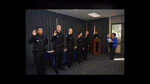 Today we recognized excellence in service at our Spring Awards and 5 new Ventura Police Officers took their oath to serve and protect our community! Congratulations to our Crime Fighters of the Year Volunteer Paul Powers Dispatcher Malea Munger Officer Dean Cole Service Awards 25 Years Terry Medina 20 Years Bernadette Compean, David Dickey, Jack Ortega Swearing-In Corporals Mike Acquarelli, Eric Vazquez Officers Kevin Dann, Rogelio Gonzalez Reyes, Katie Hume, Zachary Ingram, Judson Welfringer We