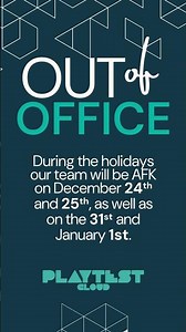 🚨Heads up: PlaytestCloud's out of office hours 🚨