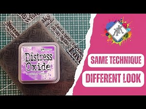 How to use an Embossing Folder with Distress Oxide: Step-by-Step! #3