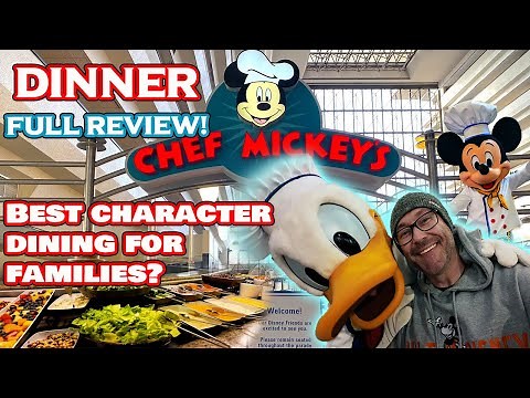 Dinner at CHEF MICKEY'S! Is this the BEST character Dining for Families? Full Review