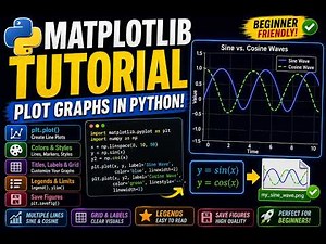 Matplotlib Full Tutorial 📊 | Plot Graphs in Python (Beginner Guide)