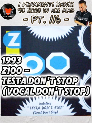 Il frammento #dance che ti propongo oggi è un disco #Italodance fantastico del '93 ✨ prodotto da Z100 aka Phil Jay e stampato su Next 💫 (1993) Z100 - Testa Don't Stop (Vocal Don't Stop) | Label: Next Records | Country: Italy 🇮🇹 Enjoy by #AleMag (aka Flash Warrior) familymag dance90 eurodance eurohouse #90s 2000s #vinyl