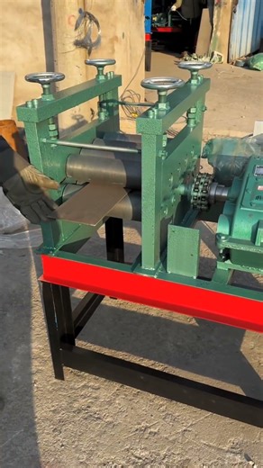 Electric steel plate leveling machine operation method #electric leveling machin